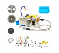 Multifunctional Lapidary Table Saw, 1850W Lapidary Rock Saw, 800-10000r/min, 1.5-10mm Drill Chuck, for Gem Stone Rock