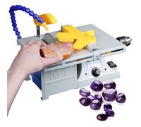 Multifunctional Lapidary Table Saw for Rock Polishing, Adjustable Speed Grinder with Water Tube, Ideal for Cutting, Grinding, and Perforating Stones