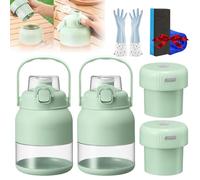 Multifunctional Large-Capacity Wireless Portable Juicer Cup, BPA-Free Electric Citrus Juicer 28 Oz, Straw, Two Lids, Portable Blender for Smoothies, Shakes, Food Prep & Frozen Blending (2Sets)