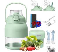Multifunctional Large-Capacity Wireless Portable Juicer Cup, BPA-Free Electric Citrus Juicer 28 Oz, Straw, Two Lids, Portable Blender for Smoothies, Shakes, Food Prep & Frozen Blending (1Set)