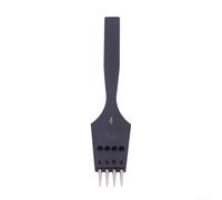 Multifunctional Leather Craft Round Hole Punch Tool Replaceable Tip with Various Hole Sizes for Creative Stitching Techniques (4mm 4 tooth)
