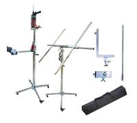 Multifunctional Lift Crane Auxiliary Stand for Drilling and Leveling Equipment with Storage Bag and Extension Pole