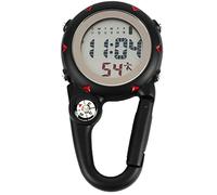 Multifunctional Luminous Clip On Carabiner Watch - Mini Quartz Watch Compass for Outdoor Climbing Activities