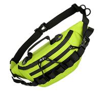 Multifunctional Lure Bag, Waterproof Fishing Fanny Pack for Men, Fishing Chest Pack with Adjustable Waist Belt, Nylon Fly Fishing Bag, Green, for Organized Tackle Storage and Easy Carry