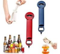Multifunctional Magnetic Can Openerm, 2025 New Multifunctional Retractable Bottle Opener, Adjustable Multifunctional Can Opener Jar Lid Gripper, for Weak Hands, Senior Arthritis (2PCS-D)