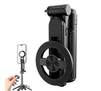 Multifunctional magnetic selfie stick, 360° rotating phone tripod with wireless remote control, compatible with all phone models, perfect for video recording and vlogging