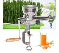 Multifunctional Manual Wheatgrass Juicers Extractor Portable Stainless Steel Extractor Machine Auto Filter Residue for Juicing Wheatgrass Kale Spinach Coriander