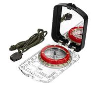 Multifunctional Map Compass with Sighting Mirror and LED Light, for Hiking, Camping, SAR Training, and Professional Land Navigation