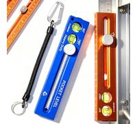 Multifunctional Marking Level Ruler with Adjustable Angle Finder & Bubble Level, 3-in-1 Precision Scribing Tool, Foldable Levels Ruler for Woodworking, Multi-Angle Measuring & Marking Tool (Blue)