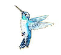 Multifunctional Metal Enameled Hummingbird Brooch Pin for Outfits Hats Vibrant Colored Accessory Women Jewelry Gift Bag Badge Pin