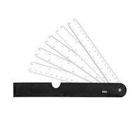 Multifunctional Metric Scale Ruler Folding Engineering Fan Shaped Scale for Architecture Quilting and Sewing Student Quilting Ruler