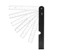 Multifunctional Metric Scale Ruler Folding Engineering Ruler Fan Shaped Scale for Architecture Quilting and Sewing Ergonomic Handle