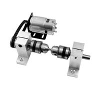 Multifunctional Micro Lathe Woodworking Beads Machine Four-jaw Chuck Spindle Ball Bead Machine Lathe Accessories(Set-2)