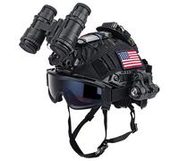 Multifunctional Military Gear,Tactical Bump Airsoft Helmet 8-in-1 Set, with Goggles, Camouflage Design for Paintball, Outdoor Field & Cosplay
