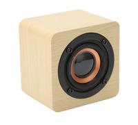 Multifunctional Mini Bluetooth Speaker with Long Battery Life, Stable Performance for Desktop Laptop, Vintage Retro Wireless Speaker, MDFF (Yellow wood grain (export version))
