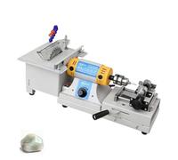 Multifunctional Mini Table Saw Grinder Polisher, 750w Power for Gemstone Polishing, Wood Cutting, and Metal Engraving, Variable Speed Control, Perfect for DIY Crafts and Hobbyists(Cut+Woodworking)