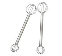 Multifunctional Miso Powder and Liquid Stirrer Scoops Set Stainless Steel Double Ended Measuring Whisk Kitchen Gadgets Stirring Tool