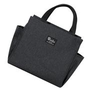 Multifunctional Mother Meal Bag Spacious Baby Food Storage Purse Zippered Insulated Lunch Box with Side Pockets Fashionable Mom