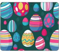 Multifunctional Mouse Pad, Happy Easter Day Cute Funny Easter Bunny Eggs Mousepads Modern Keyboard Pad 25X30cm for PC Laptop Work