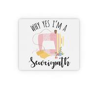 Multifunctional Mouse Pad, Tailors Stitching Enthusiast Embroider Hilarious Weaving Mouse Mat Non-Slip Keyboard Pad 25X30cm for Gamer Typing Laptop