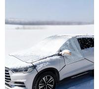 Multifunctional Multi-Layer Thickened Car Cover - Snow& Frost,&Ice&Intense Sun Windshield Protection with Sunshade & Heat Insulation Six Heavy-Duty Reinforced Fixing Points Snow Ice Cover (Small)