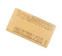 Multifunctional Music Education Featuring Staff Notation Guide Theory Ruler Practice Board Portable For Home School Classroom Use Bathroom Learning Aid For Notes