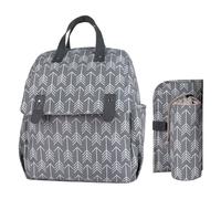 Multifunctional Nappy Backpack Storage Bag Spacious Interior with Portable Baby Nappy Changing Mat Bottle Cover for Mother New Mother Essentials