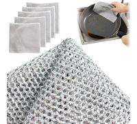 Multifunctional Non-Scratch Wire Dishcloth,Multipurpose Wire Dishwashing Rags for Wet and Dry,Multipurpose Non-Scratch Scrubbing Wire Dishwashing Rags,Multipurpose Wire Dish Washing Rag (5pcs)