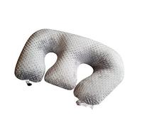 Multifunctional Nursing Pillow for Twins, Breastfeeding Pillow for Pregnant Women, Machine Washable Cotton Fabric Twin Support Pillow,Gray