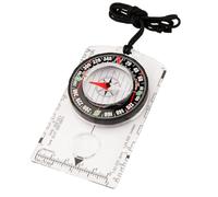 Multifunctional Orienteering Compass for Wilderness Survival, Magnetic Navigation Tool with Map Scales for Kids, Ideal for Backpacking, Camping, Hunting, Outdoor Adventures(white)
