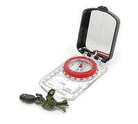 Multifunctional Orienteering Compass Kit with Magnetic Declination Adjustment for Hiking Camping Navigation Map Reading