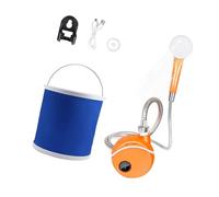 Multifunctional Outdoor Shower Set with Powerful Battery Operated Pumps Quick Setups for Bathing During Extended Trip USB Rechargeable Camping Shower
