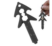 Multifunctional Outdoor Tool - Multifunction 8 in 1 Screwdriver Key Tree Shape | Sturdy Portable Manual Accessory for Camping Hiking Fishing Outdoor Survival