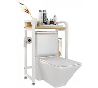 Multifunctional Over-The-Toilet Storage Rack Space-Saving Bathroom Shelf Freestanding Toilet Stand Single Layer Design for Efficient Storage Solutions