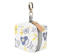 Multifunctional Pacifier Holder Bag PU Leather Pacifier Case Bag Pacifier Storage Container Holds 2 Pacifiers