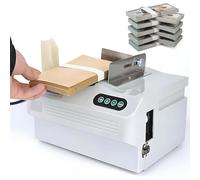 Multifunctional Paper Strapping Equipment, Currency Strapping Tool, 2 Secs Per Bundle, Adjustable Tightness & Tape Length, Thermal Binding, for Tags, Receipts, Banknotes, Bills(Machine+3 Rolls)