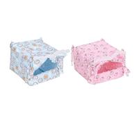 Multifunctional Parrots Cave Perch Cartoon Tent Furry Blanket Toy For Conure Toy Swing Tenting Toy For Parrot
