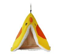 Multifunctional Parrots Perch Cartoon Tent Furry Blanket Toy for Conure Toy Swing Tenting Toy for Parrot