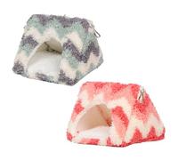 Multifunctional Parrots Perch Cartoon Tent Furry Blanket Toy For Conure Toy Swing Tenting Toy For Parrot