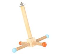 Multifunctional Parrots Stand Grinding Scratchers Toy For Conure Toy Hammock Windmill Standing Toy For Parrot Bird Perches For Parrots