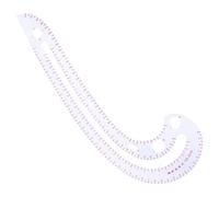 Multifunctional Patchwork Ruler French Curved Ruler Clear Scale Dressmaking Drawing Template Tool for Beginner Designers Fabric Cutting Guide