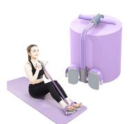 Multifunctional Pedal Puller Resistance Rope - Gym Bands Resistance with Handle, 6 Tubes Ankle Resistance Bands, Home Gym/Pilates/Workout Equipment Accessories for Women Fitness(PURPLE - BASIC)