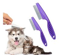 Multifunctional Pet Comb Tear Stain Removal Comb, 2024 New 2 in 1 Pet Grooming Brush Fine-Tooth Stainless Grooming Massage Comb, Magic Pets Grooming Comb Kit for Small Dogs Puppies /159