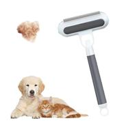 Multifunctional Pet Hair Remover,4-in-1 Multifunctional Brush,Dog Cat Hair Cleaner Brush,Reusable Pet for Carpet Car Glass (Grey)