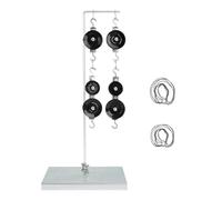 Multifunctional Physics Teaching Tool Pulley Apparatus with Stand Hooks and Scale for Classroom Experiments for Student Laboratory Pulley Systems