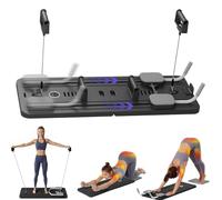 Multifunctional Pilates Board Set by Lhanel - Core Workout,Wheel Roller, Abs Trainer, Foldable Exercise Board (One Color A)