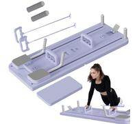 Multifunctional Pilates Board, Sliding Abdominal Trainer, Foldable Ab Exercise Machine, Adjustable Resistance, Compact Home Equipment for Fitness, 550x40x110mm