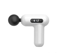 Multifunctional Plastic Massage Gun with 12 Speeds and 4 Massages Heads Mini Portable Rechargeable Handheld Muscle Massager Adjustable(Wei)