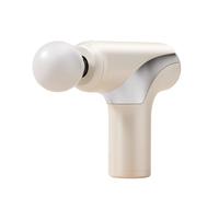 Multifunctional Plastic Massage Gun with 4 Massages Heads Mini Percussion Massager with 6 Speeds Portable Handheld Massagers Adjustable(Wei)