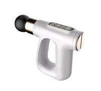 Multifunctional Plastic Massage Gun with 4 Massages Heads Powerful Handheld Massagers with Heat for Body Leg Shoulder Back Percussion Adjustable(Wei)